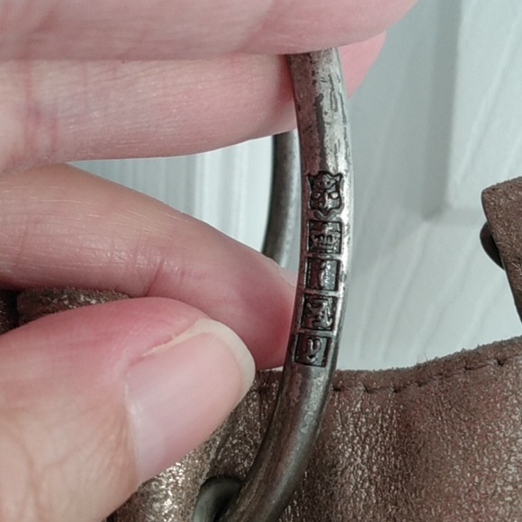 Juciy Couture y2k Vintage Gold Bag Genuine Leather ! Stunning - Picture 6 of 14